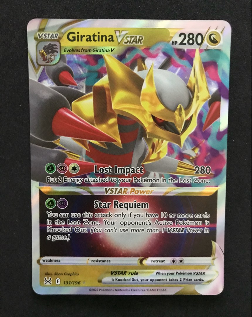 Giratina-VSTAR 201/196 in Portuguese Lost Origin Pokémon TCG