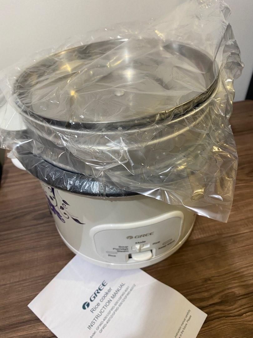 Gree 4L Rice Cooker w/ steamer, TV & Home Appliances, Kitchen