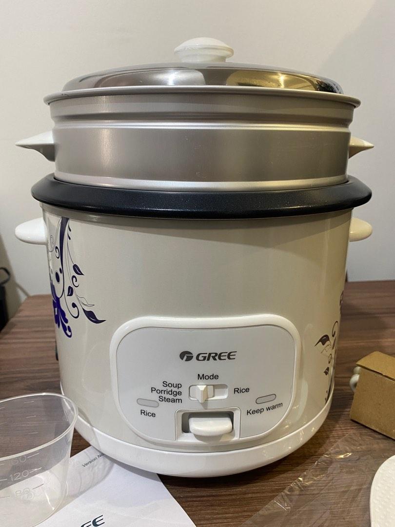 Gree 4L Rice Cooker w/ steamer, TV & Home Appliances, Kitchen