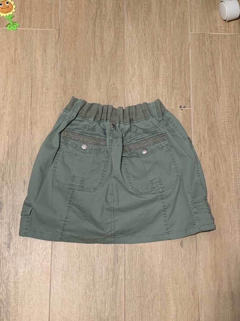 Cargo Skirt Green
