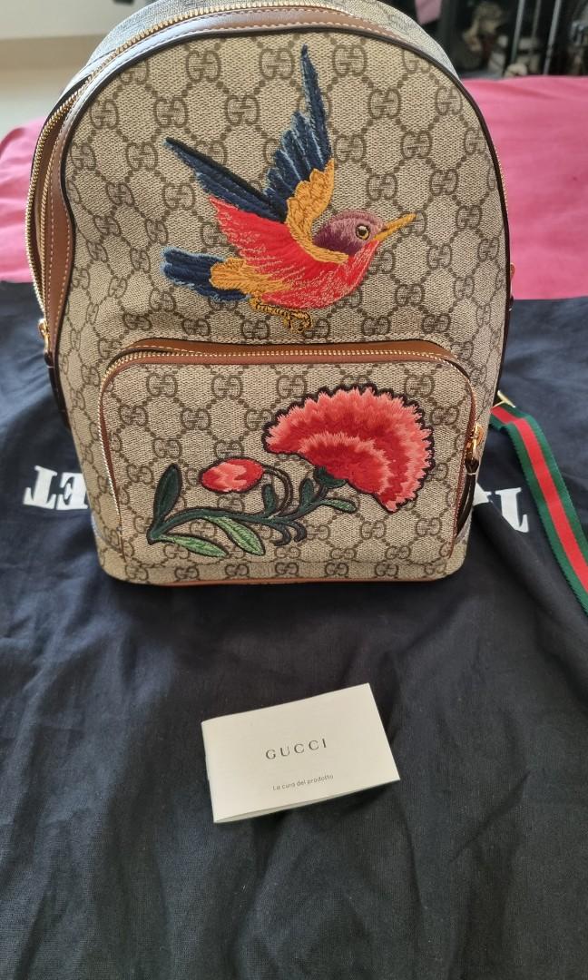 Gucci bird backpack new arrivals