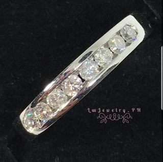 Half Eternity Channel Setting Ring open for layaway