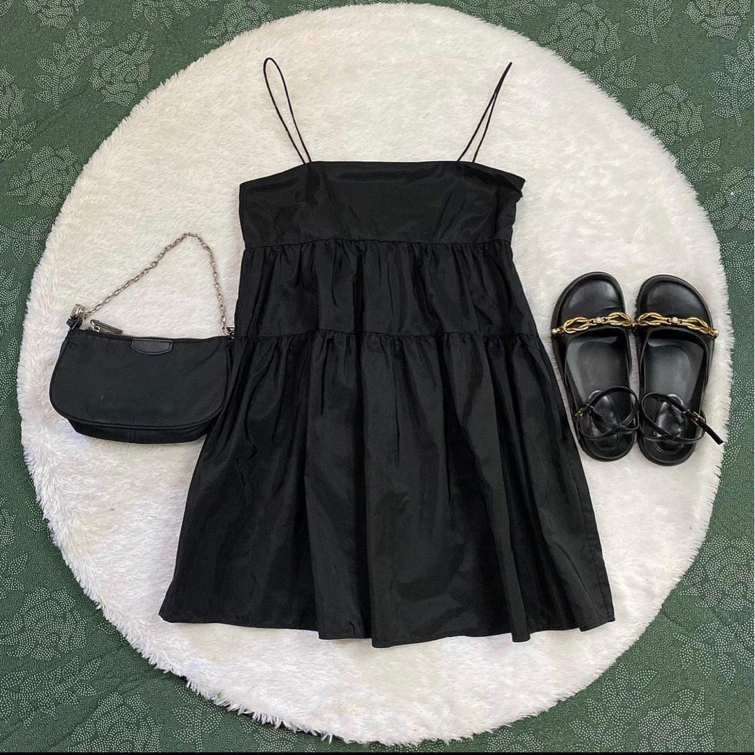 black dress h&m