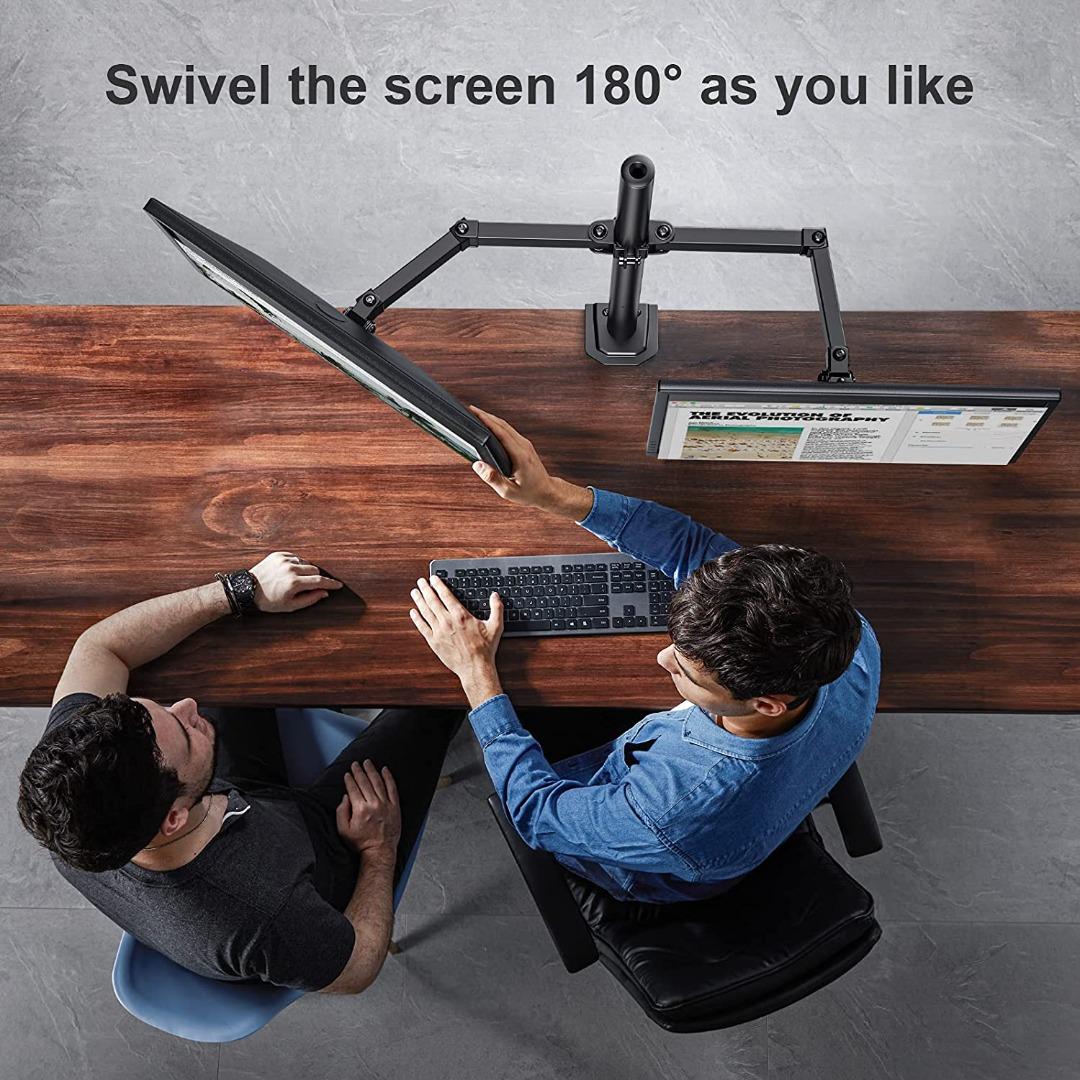 HUANUO Dual Monitor Arms Desk Mount for 13 to 27 inch (HNCM7