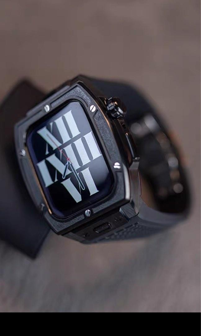 Hublot spirt Big Bang blackout edition custom case for Apple Watch
