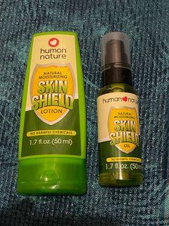 Human Nature Skin Shield Lotion and Oil
