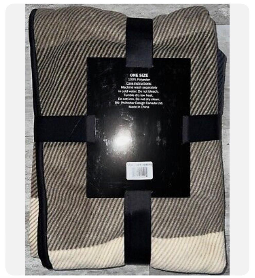 Ike Behar Reversible Fashion Wraps (Category: Coats, Jackets and Outerwear) located in Makati City. Submitted by red530 (Listing ID 1188627827, Image 2). Description: Camel Striped Color: Beige Fabric : Fleece 100% Polyester.