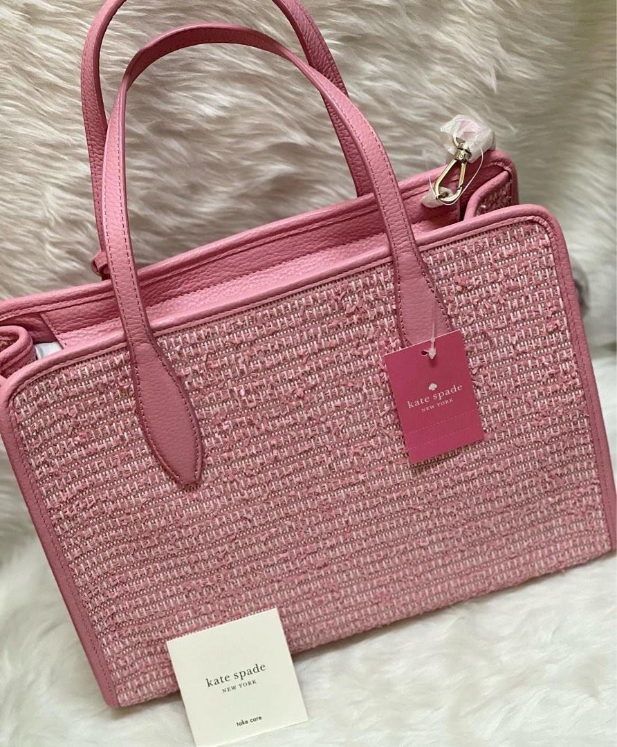 Kate Spade Rowe Summer Tweed Medium Top Zip Satchel Luxury Bags Wallets on Carousell