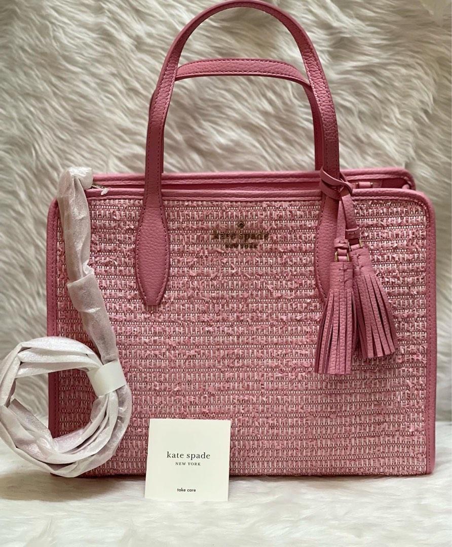 Kate Spade Rowe Summer Tweed Medium Top Zip Satchel Luxury Bags Wallets on Carousell