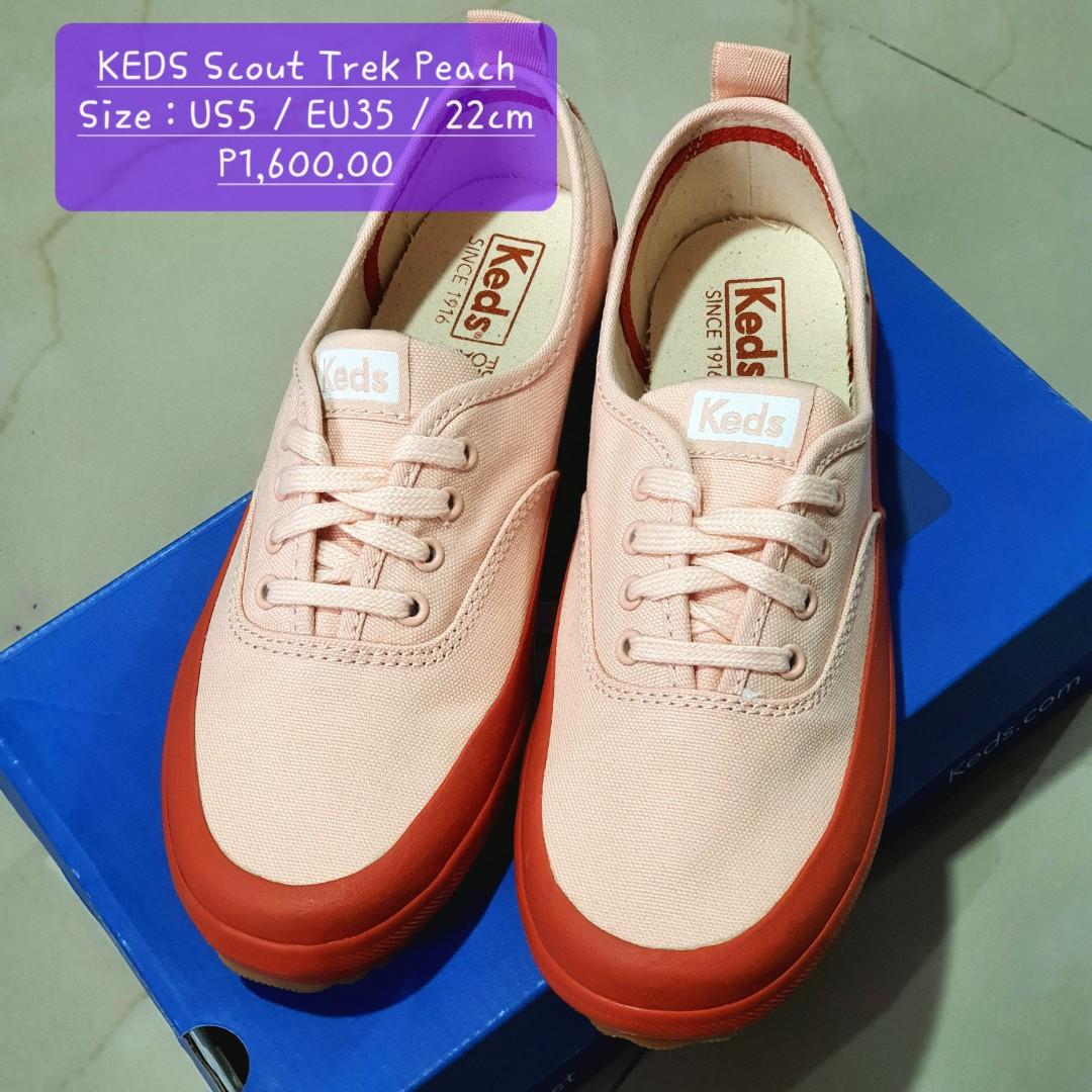 KEDS Scout Trek Peach Size US5 EU35 22cm Women s Fashion Footwear Sneakers on Carousell