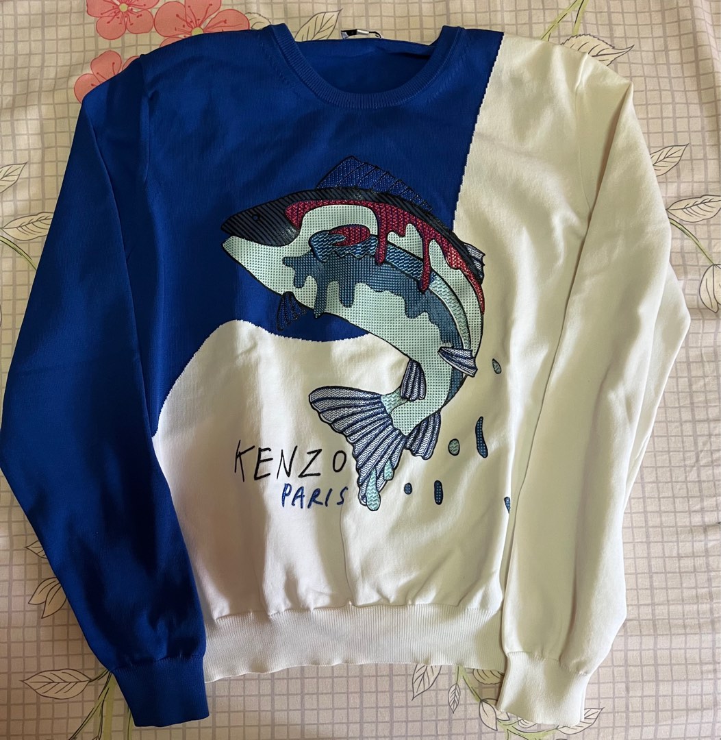 Kenzo online fish sweater