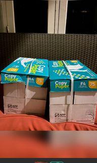 Kertas F4 dan A4 copy paper 5 & 5 rim