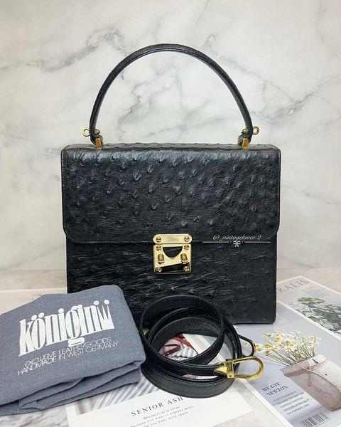 Konigin Ostrich 2way Bag, Luxury, Bags & Wallets on Carousell