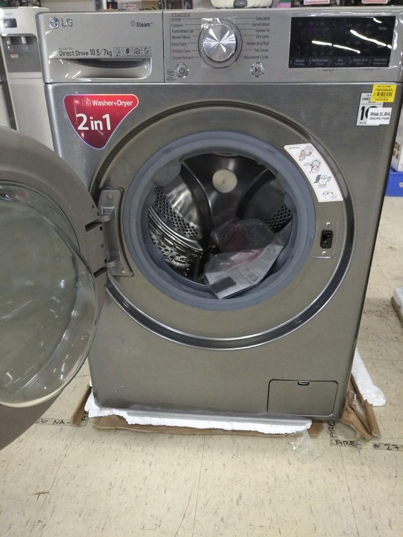 LG 2in1 Inverter 10.5/7Kg Washing Machine, TV & Home Appliances