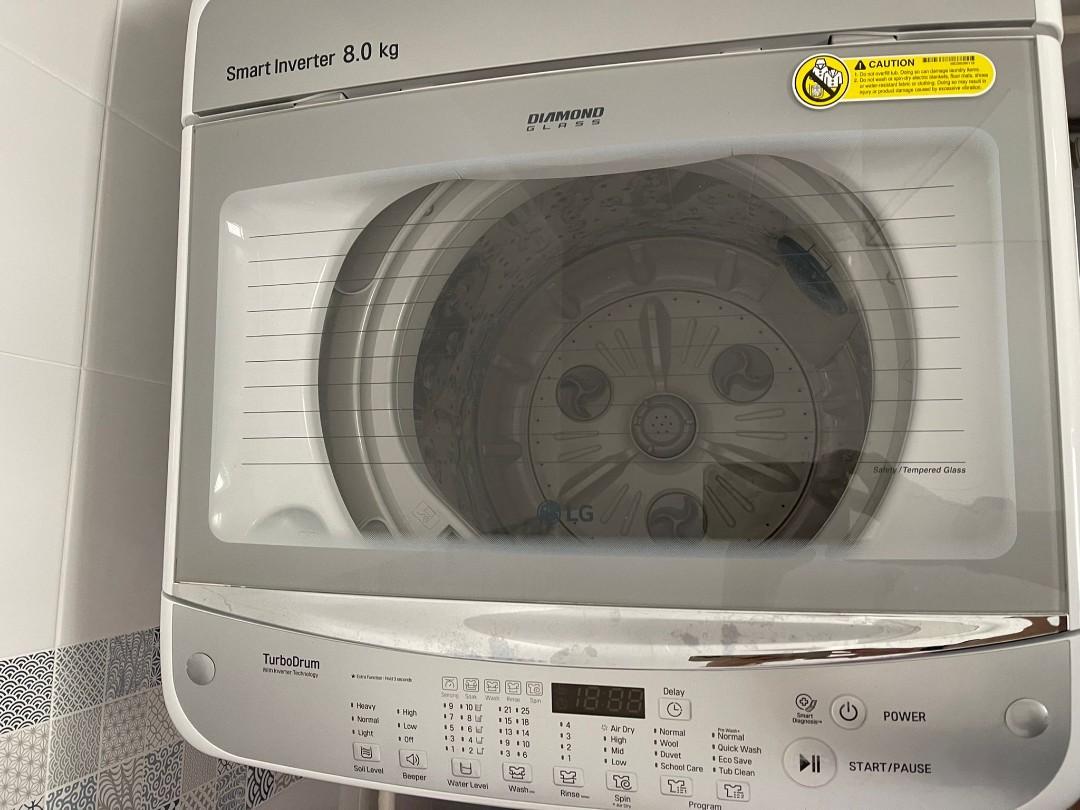 LG turbo drum washing machine, TV & Home Appliances, Washing Machines
