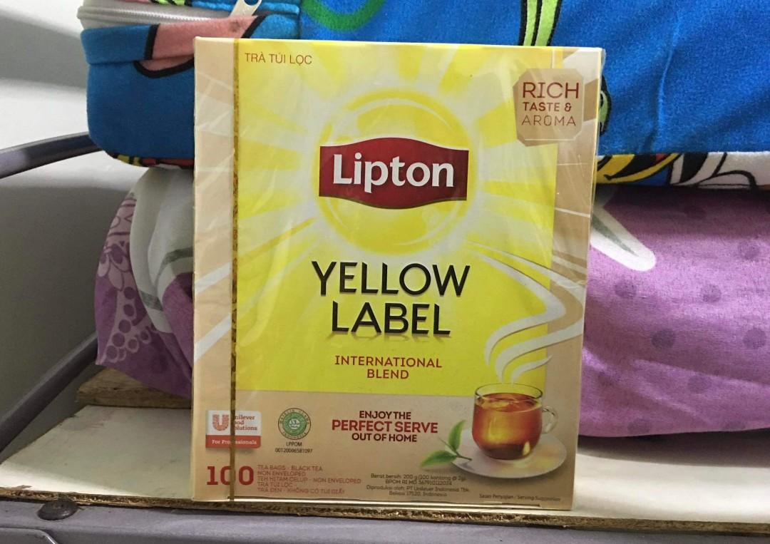 Lipton Yellow Label Black Tea 100 Tea Bags x 2g (200g), Food ...