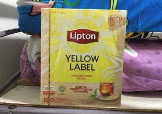 Lipton Yellow Label Black Tea 100 Tea Bags x 2g (200g)