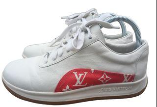 SUPREME X LOUIS VUITTON RunAway Shoes RED 100% AUTHENTIC 9.5 US 8UK