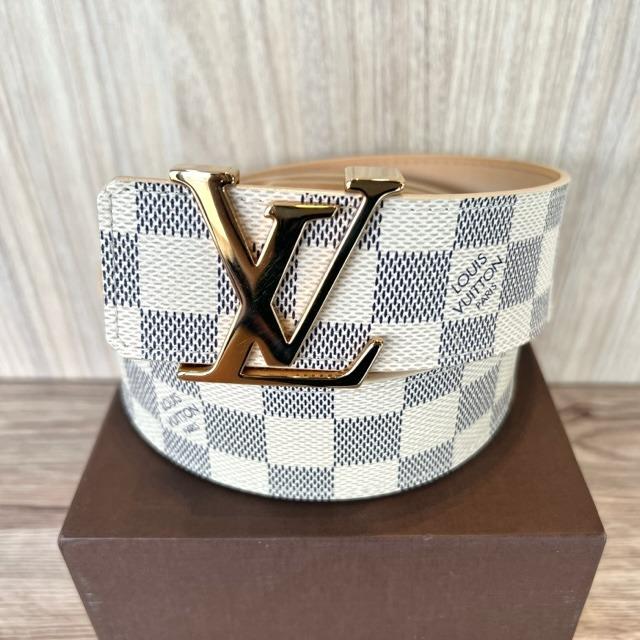 Louis vuitton belt initiales damier azur top