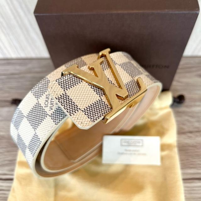 Louis vuitton belt initiales damier azur best sale