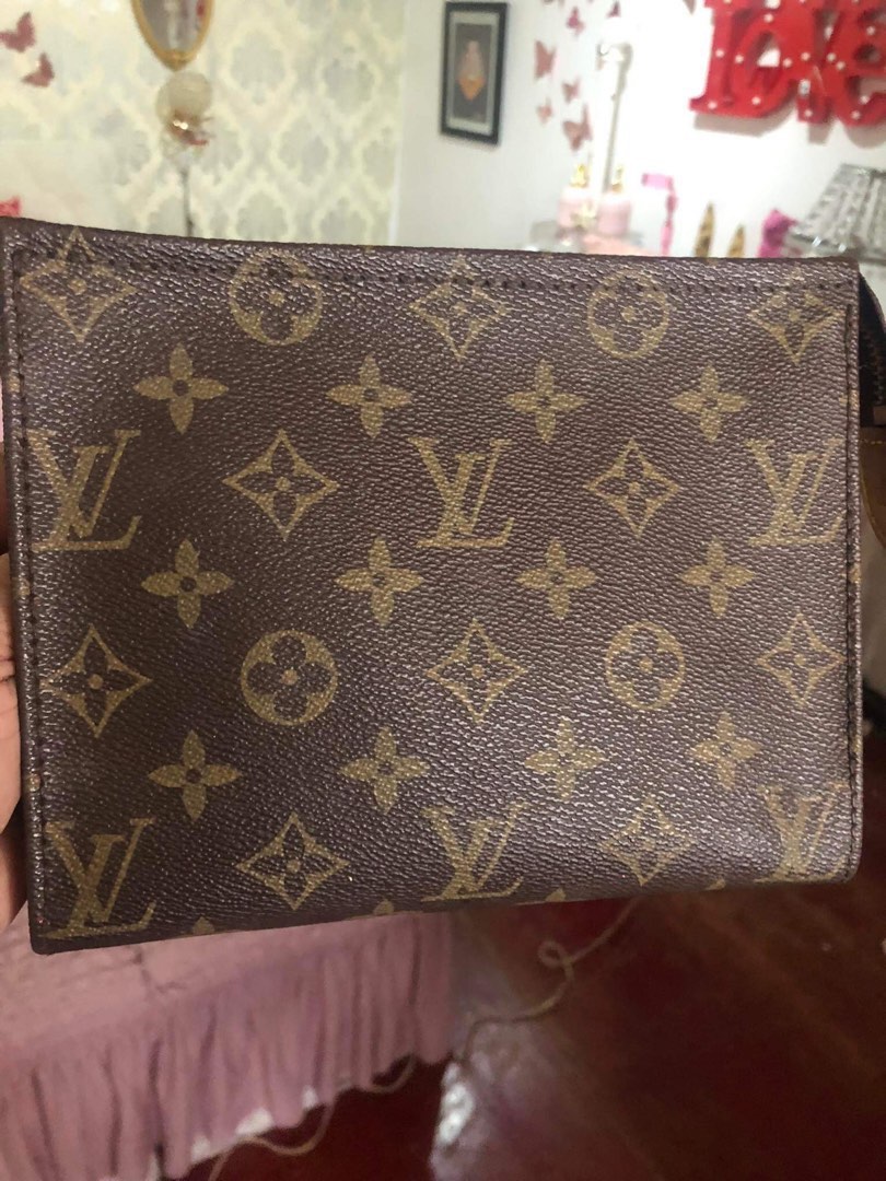 Louis Vuitton Straw and Pouch, Luxury, Bags & Wallets on Carousell