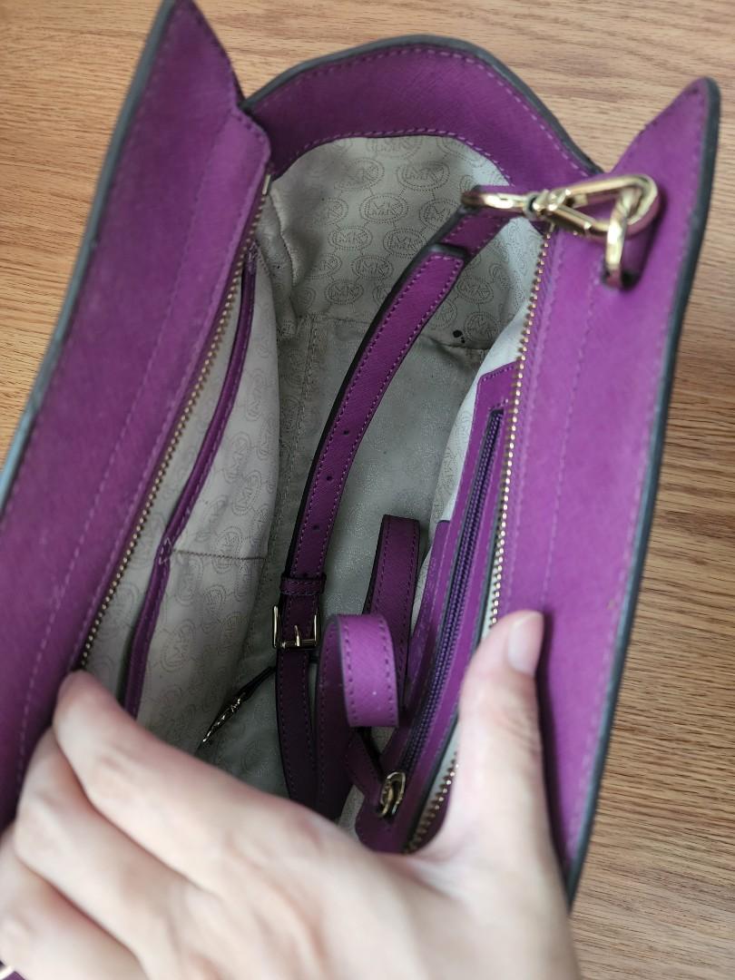 Michael kors purple purse on sale
