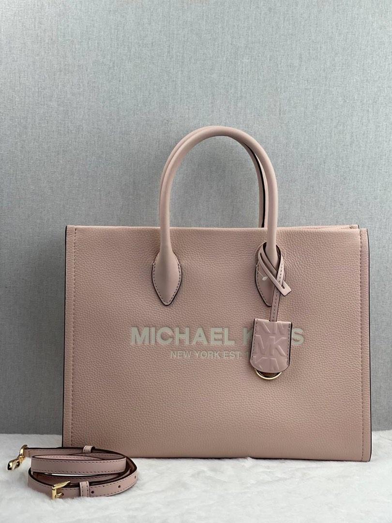 Michael Kors Mirella Large Signature MK Tote Bag (Light Powder Blush) 