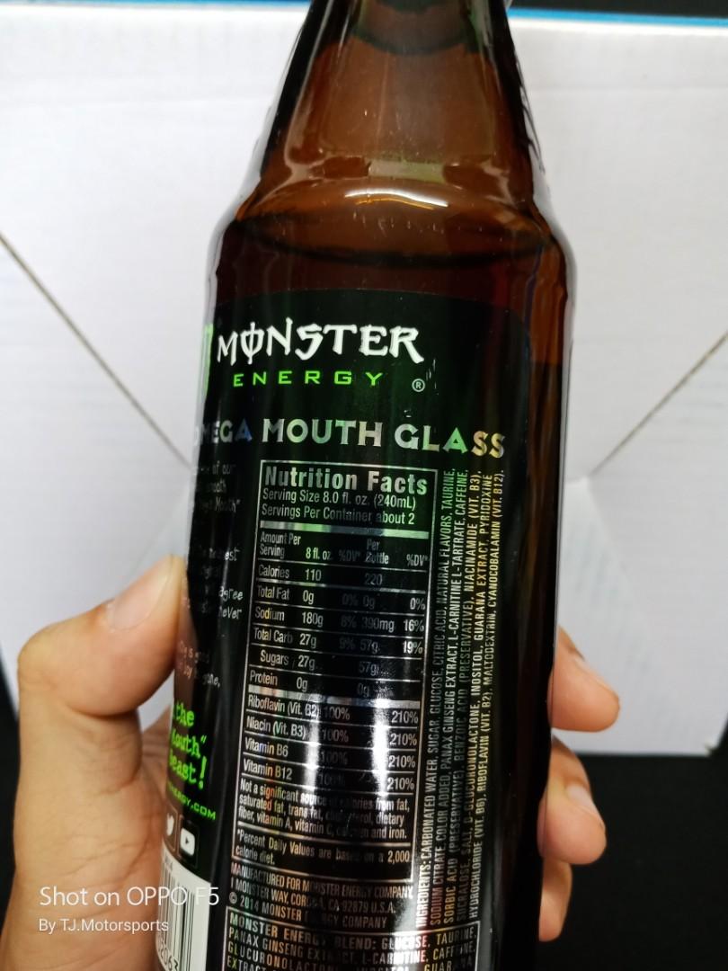 Monster Energy Glass Bottle USA 500ml For Collector, Food & Drinks