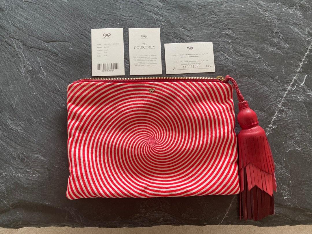NEW ANYA HINDMARCH the Courtney clutch bag (Category: Bags & Wallets) located in Singapore. Submitted by kateloveskitkat (Listing ID 1188597587, Image 1). Description: Brand new Cards intact 28 x 18 cm.