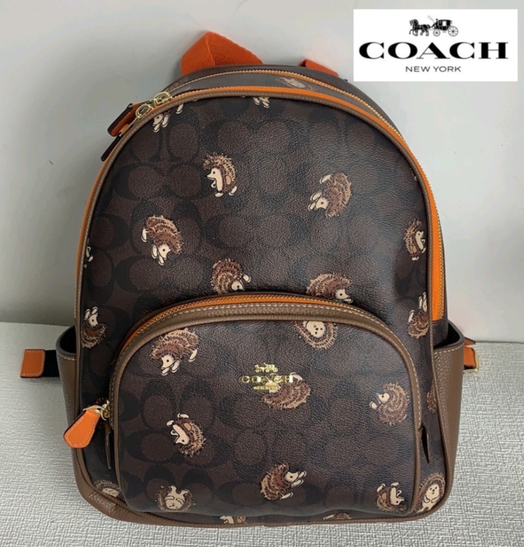 Coach hedgehog backpack clearance