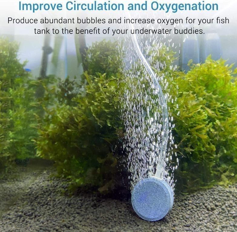 NICREW UFO Aquarium Air Pump, Ultra Silent Air Aerator Pump for Fish