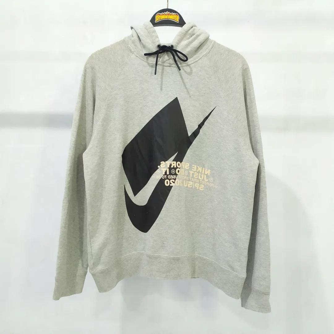 Nike block best sale logo hoodie