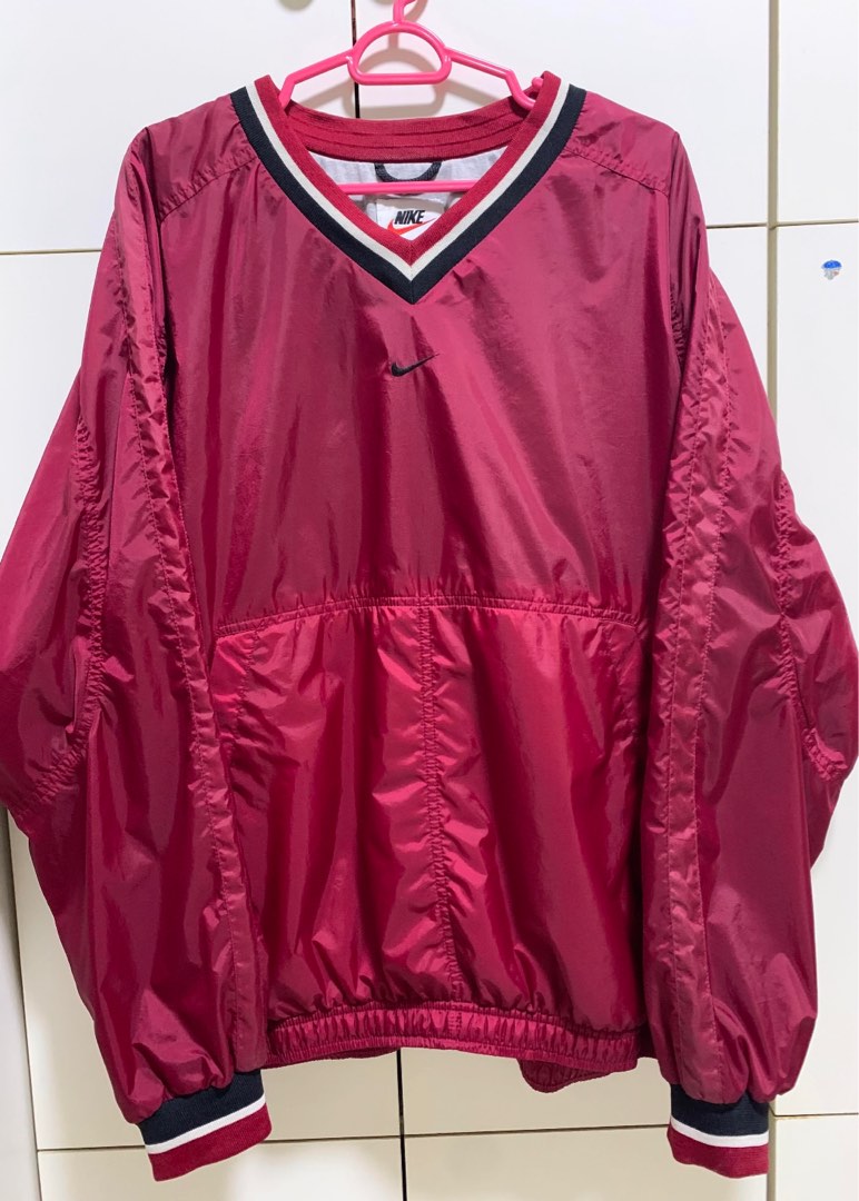 nike v neck windbreaker pullover, Men's Fashion, Coats, Jackets and