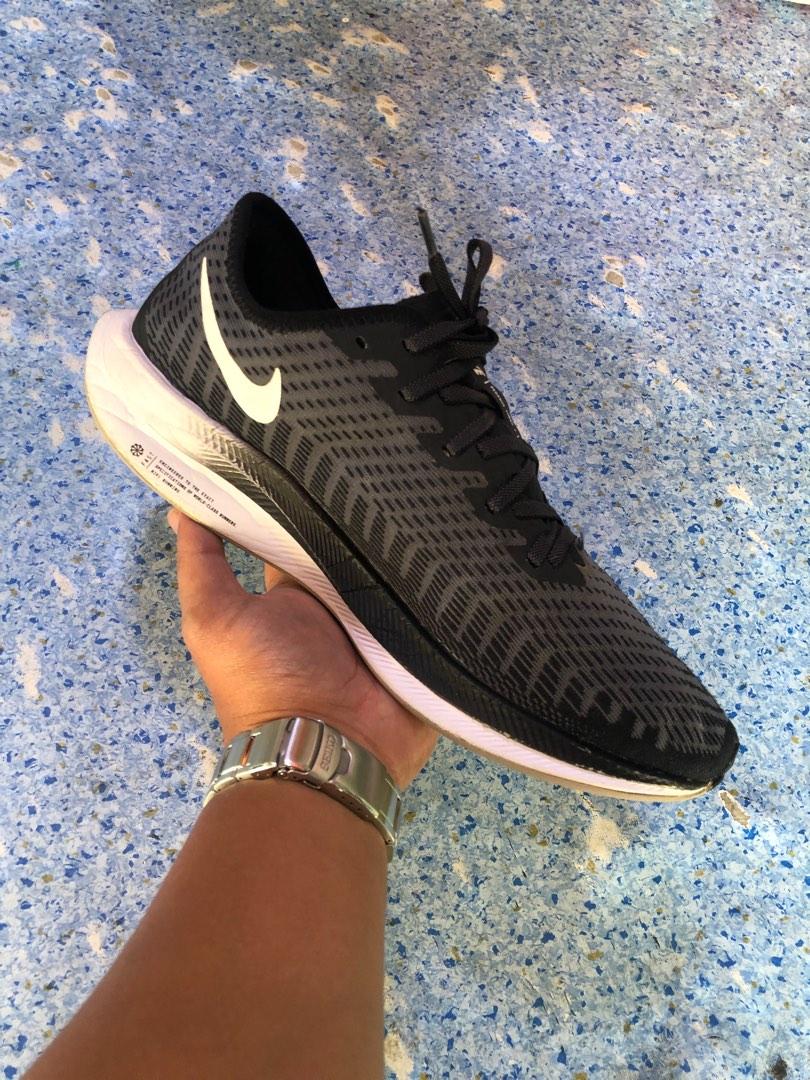 Nike Zoom Pegasus Turbo 2 Mens Running Shoes Black White 11 US