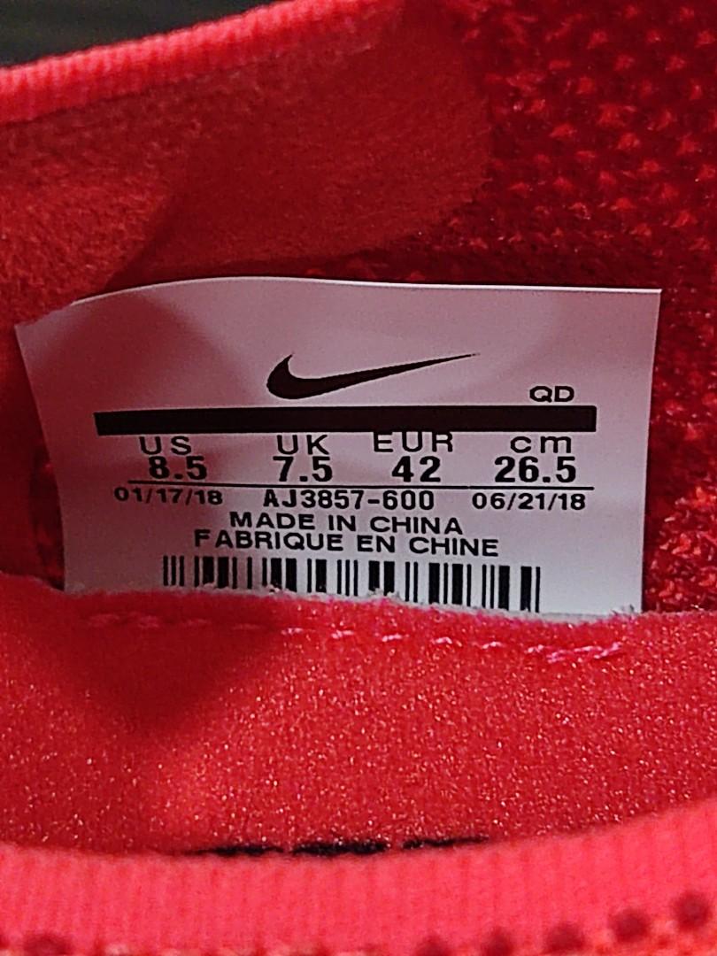 Nike Zoom Vaporfly 4% Flyknit (7.5uk 26.5cm), Men's Fashion