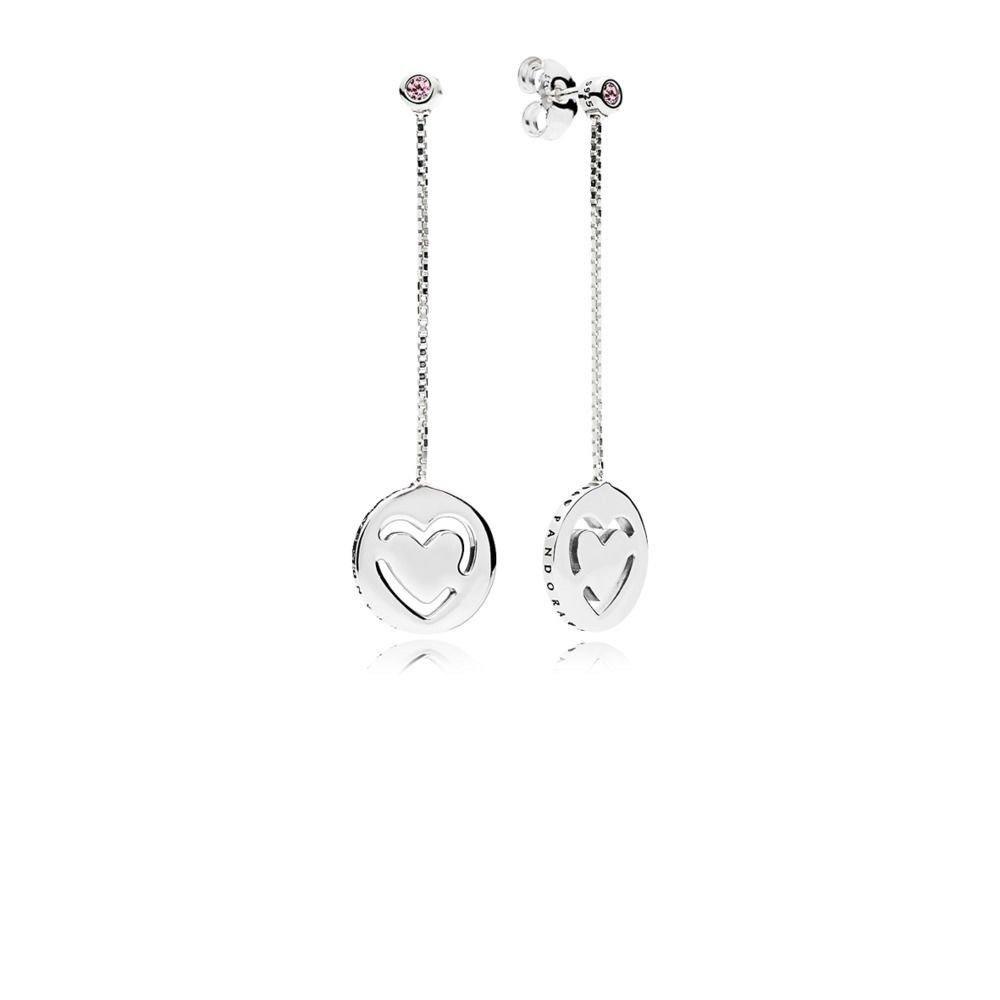 Pandora authentic Sales Pure Love Drop Earrings Women s Fashion