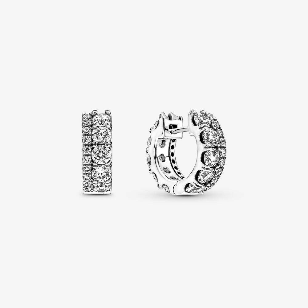 White gold cheap pandora earrings