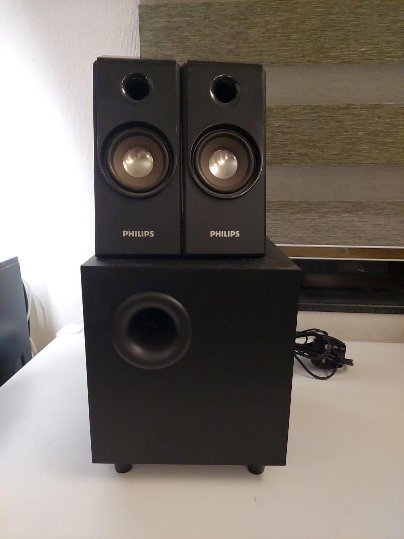 PHILIPS computer speaker 喇叭+音箱, 音響器材, Soundbar、揚聲器、藍牙喇叭、耳擴 - Carousell