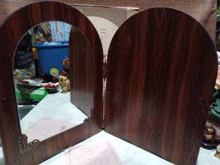 Php700 only, Vintage Mirror from Japan 
Height 40 cm
Width when open 61cm