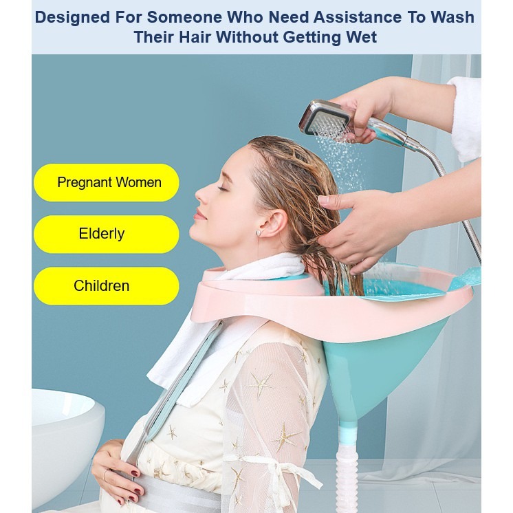 Portable Hair Wash Basin Tub Kit Special Care Suitable for Elderly