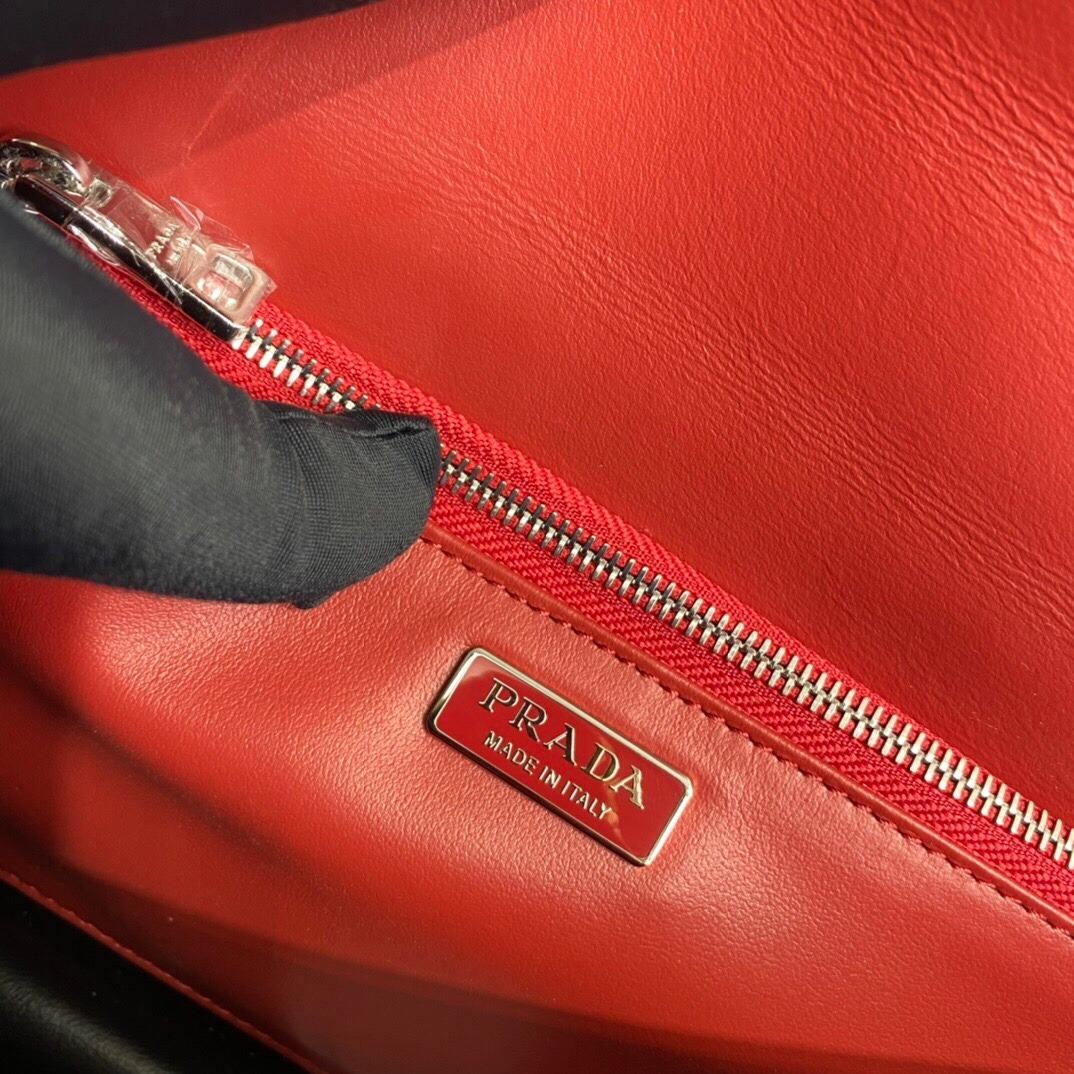 Prada Embleme brushed-leather bag, Luxury, Bags & Wallets on Carousell