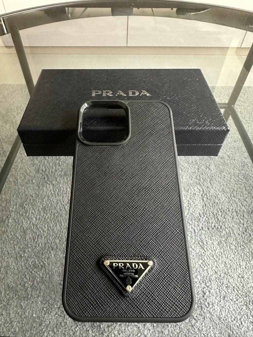 Prada Saffiano leather IPhone 13 Pro Max Case, Mobile Phones & Gadgets,  Mobile & Gadget Accessories, Cases & Sleeves on Carousell