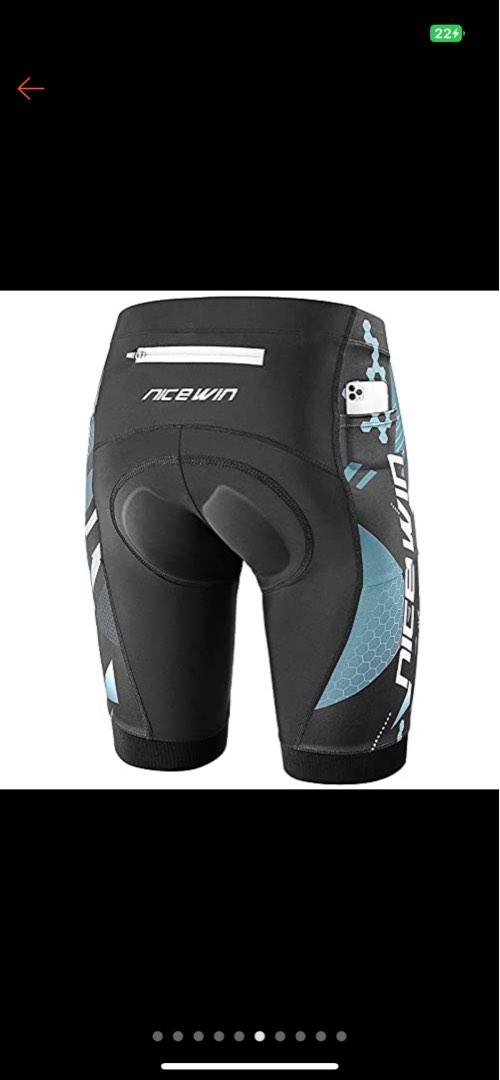 Men's Cycling Shorts Anti-Slip Leg 4D Padded Bike Shorts with 3-Pockets  Breathab