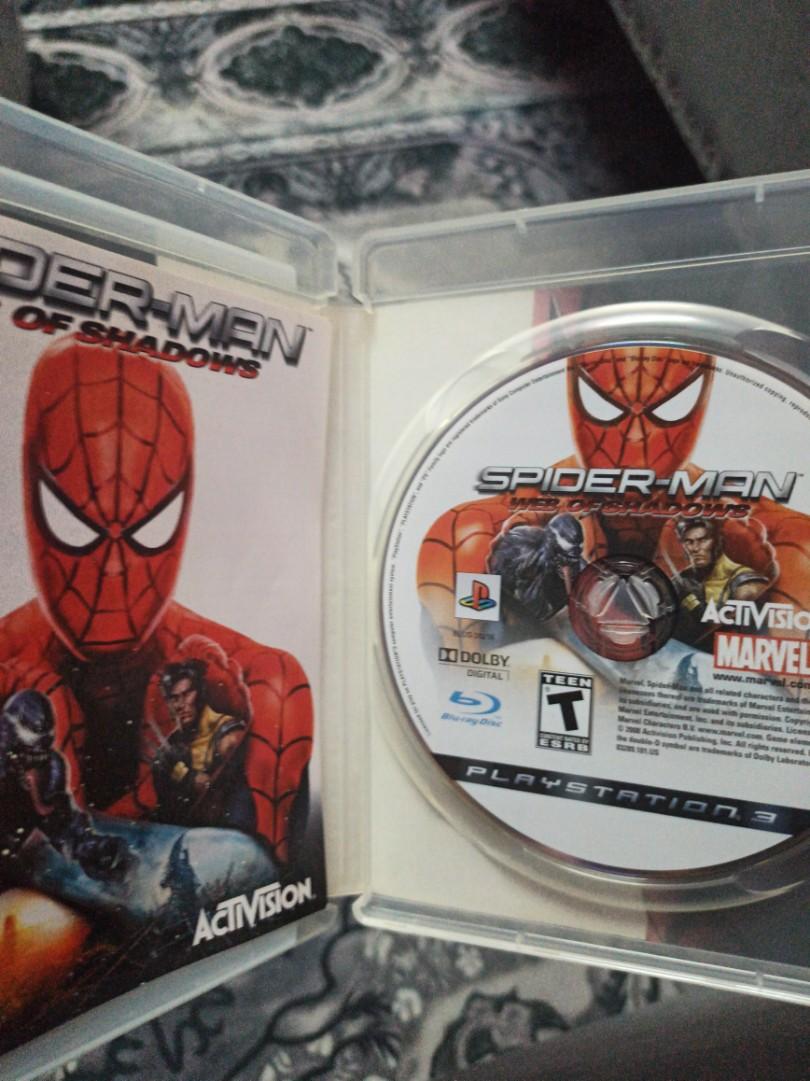 Ps3 Games - Spiderman Web Of Shadows, Video Gaming, Video Games,  PlayStation on Carousell