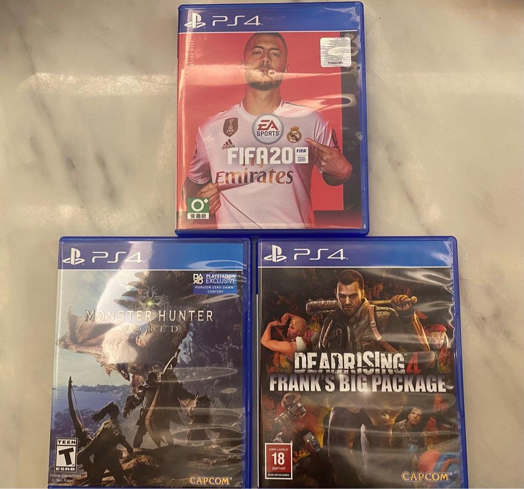 Ps4 Games Fifa 20 Monster Hunter Deadrising 4, Video Gaming, Video Games,  Playstation On Carousell