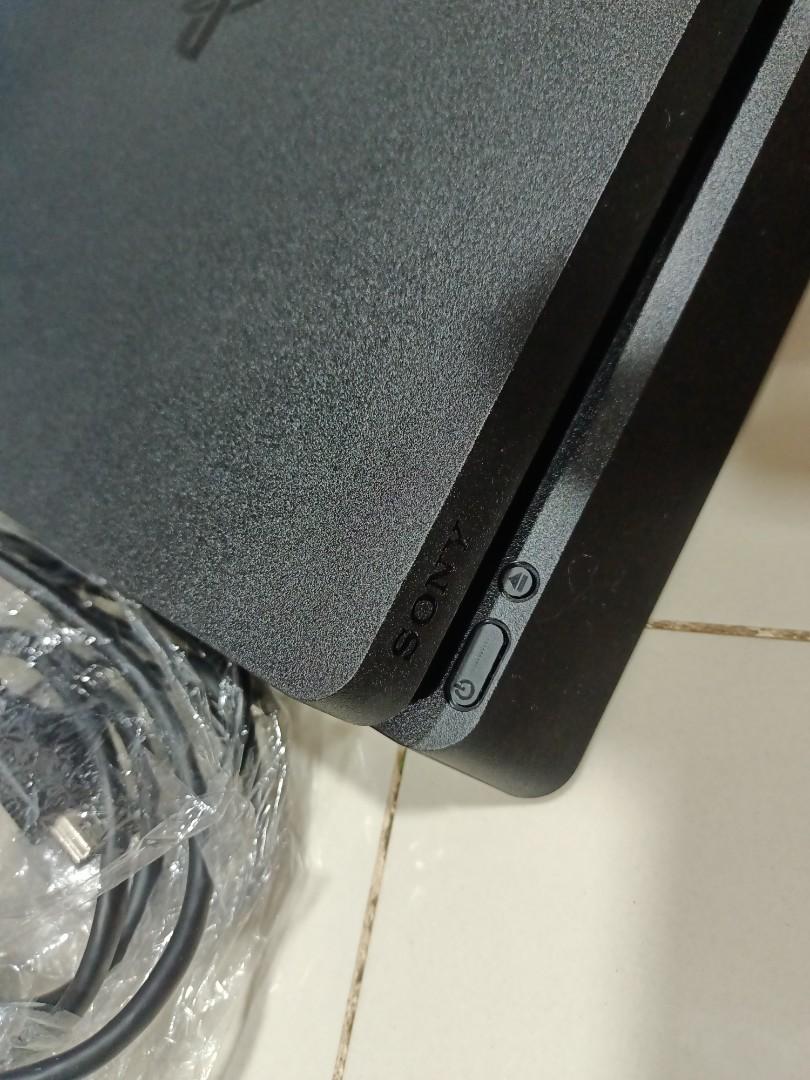 PS4 SLIM (Category: PlayStation) located in Pasig City. Submitted by Mpatron (Listing ID 1188742713, Image 1). Description: PS4 SLIM like new makinis walang hairline scratch. 1 orig ds4 controller 1 hdmi cable 1 usb charging cable 1 power cable comes with 2 physical games -horizon zero dawn -metal gear v phantom pain rfs: not using anymore upgrade ng pc..