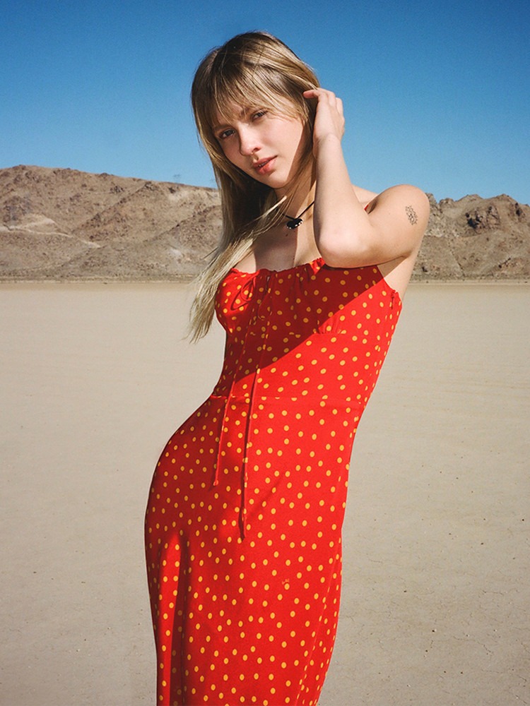 red midi dress, Women's Fashion, Dresses & Sets, Dresses on Carousell