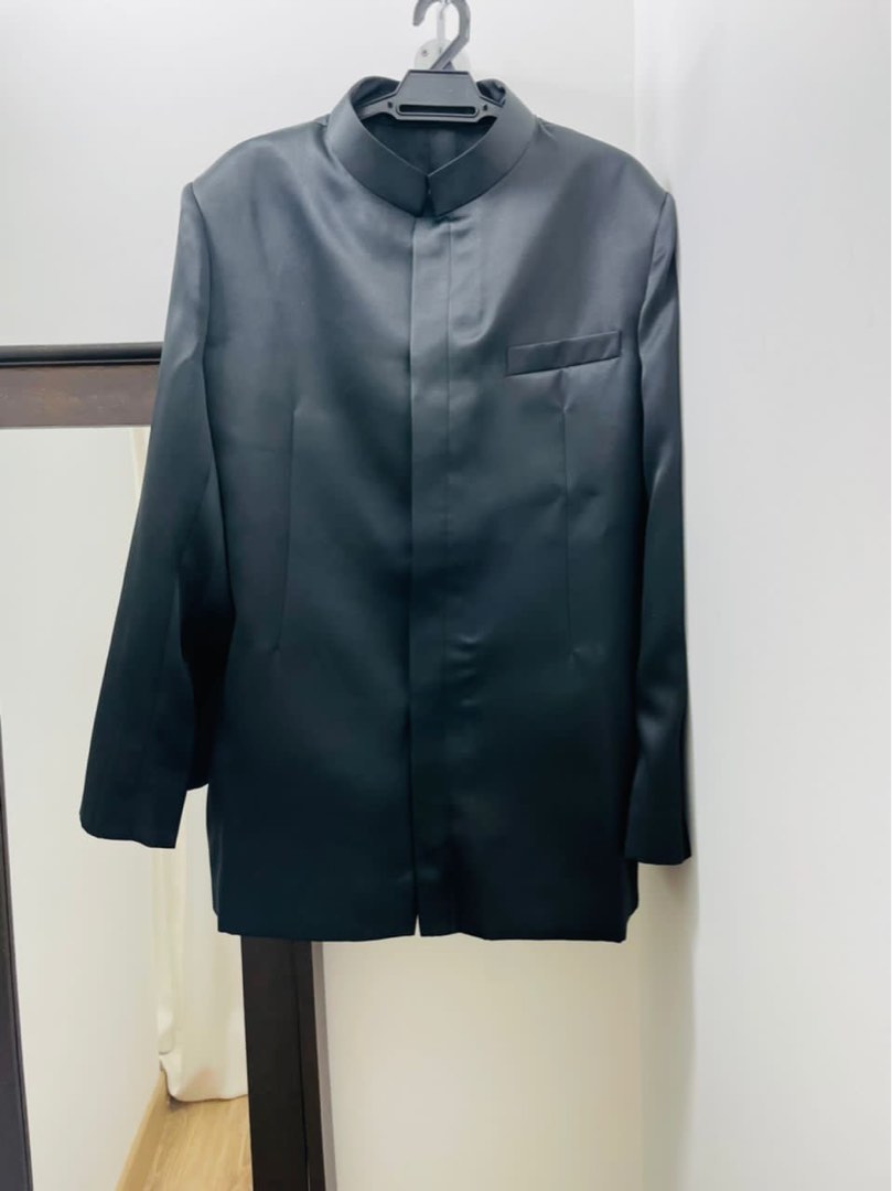 Baju Melayu Cutting Coat in Black Men s Fashion Muslim Wear