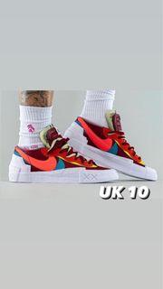 (UNDER RETAIL) Sacai Blazer Low Kaws Maroon