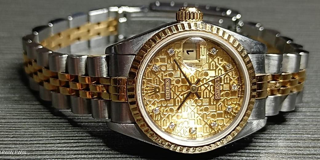 Rolex Ladies Datejust 69173 26mm half gold Chanel Chopard 79173 79174 69174